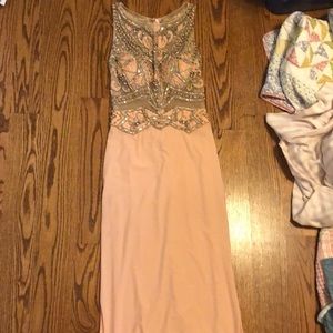 Light pink prom dress